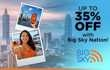 UnionBank travel credit card promo: Enjoy up to 35% OFF on Big Sky Nation Travel WiFi Rentals with your UnionBank Credit Card!