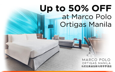 UnionBank travel credit card promo: Unlock up to 50% OFF on stays at Marco Polo Ortigas Manila with your UnionBank Credit Card!